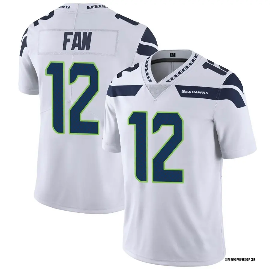 Men's Nike 12s Gray Seattle Seahawks Vapor Untouchable Limited Player Jersey