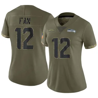 Nike Men's Fan #12 Seattle Seahawks Salute To Service Jersey in Green for  Men