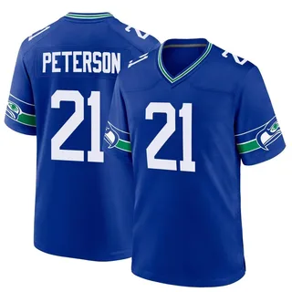 Adrian Peterson Seattle Seahawks Men's Game Throwback Nike Jersey - Royal