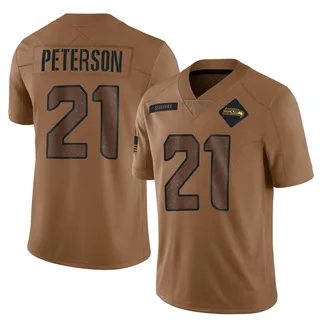 Adrian Peterson Seattle Seahawks Men's Limited 2023 Salute To Service Nike Jersey - Brown