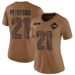 Adrian Peterson Seattle Seahawks Women's Limited 2023 Salute To Service Nike Jersey - Brown