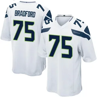 Anthony Bradford Seattle Seahawks Men's Game Nike Jersey - White