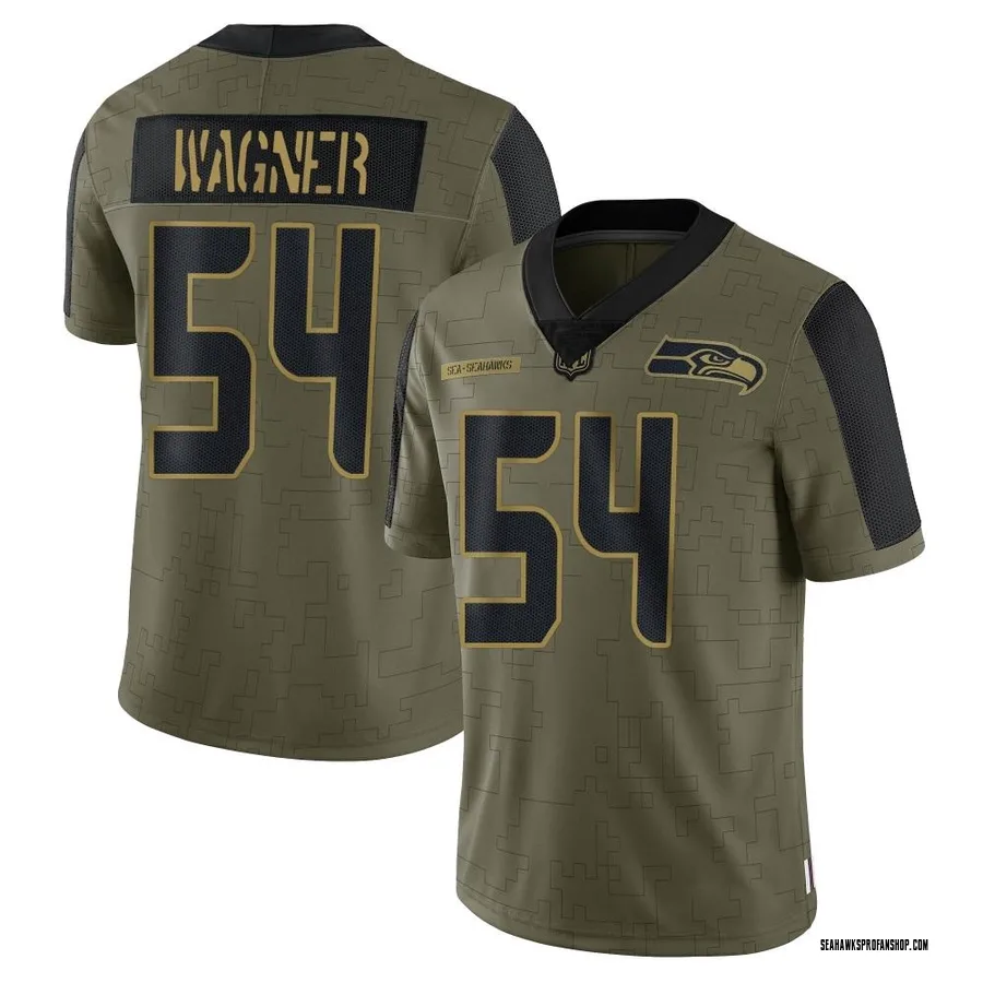 Bobby Wagner Seattle Seahawks Men's Limited 2021 Salute To Service Nike  Jersey - Olive