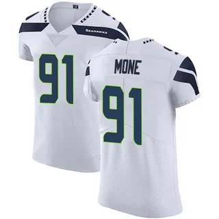 Bryan Mone Men's Nike Gray Seattle Seahawks Alternate Custom Game Jersey Size: 3XL