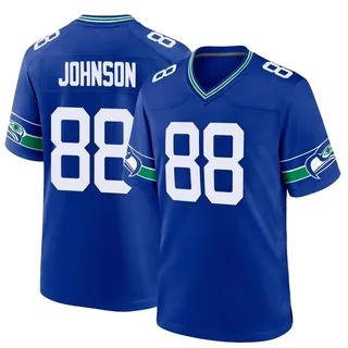 Cade Johnson Seattle Seahawks Men's Game Throwback Nike Jersey - Royal