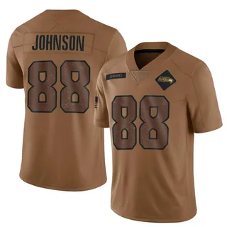 Cade Johnson Seattle Seahawks Men's Limited 2023 Salute To Service Nike Jersey - Brown