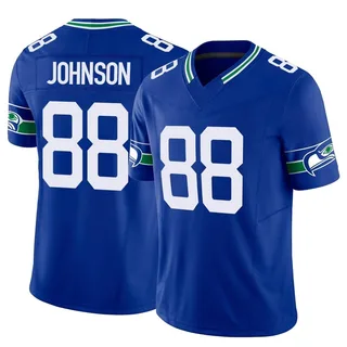 Cade Johnson Seattle Seahawks Men's Limited Throwback Vapor F.U.S.E. Nike Jersey - Royal