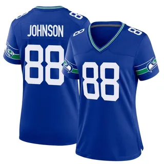 Cade Johnson Seattle Seahawks Women's Game Throwback Nike Jersey - Royal