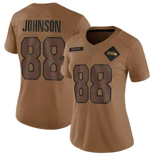 Cade Johnson Seattle Seahawks Women's Limited 2023 Salute To Service Nike Jersey - Brown