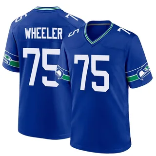 Chad Wheeler Seattle Seahawks Men's Game Throwback Nike Jersey - Royal