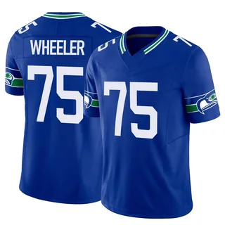 Chad Wheeler Seattle Seahawks Men's Limited Throwback Vapor F.U.S.E. Nike Jersey - Royal