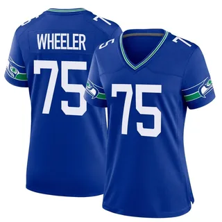 Chad Wheeler Seattle Seahawks Women's Game Throwback Nike Jersey - Royal