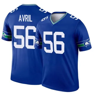 Cliff Avril Seattle Seahawks Men's Legend Throwback Nike Jersey - Royal