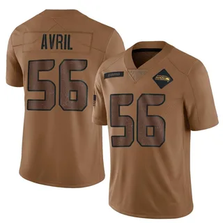 Cliff Avril Seattle Seahawks Men's Limited 2023 Salute To Service Nike Jersey - Brown