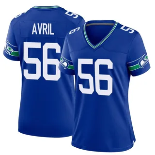 Cliff Avril Seattle Seahawks Women's Game Throwback Nike Jersey - Royal