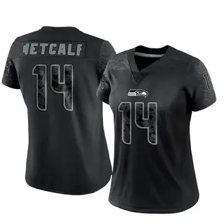  DK Metcalf Jersey #14 Seattle Custom Stitched Blue/Old