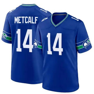 Seattle Seahawks #14 DK Metcalf Royal White Split 2023 FUSE Throwback Vapor  Jersey – Pasctrendy