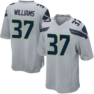 Damarion Williams Seattle Seahawks Men's Game Alternate Nike Jersey - Gray