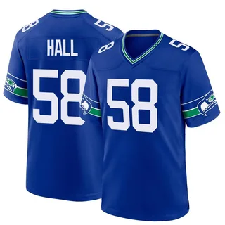 Derick Hall Seattle Seahawks Men's Game Throwback Nike Jersey - Royal