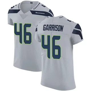 Devon Garrison Seattle Seahawks Men's Elite Alternate Vapor Untouchable Nike Jersey - Gray