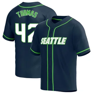 Drake Thomas Youth Nike Gray Seattle Seahawks Game Custom Jersey Size: Large