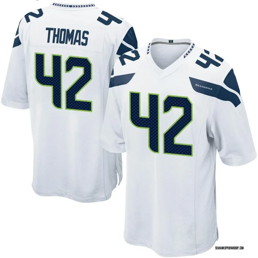 Drake Thomas Youth Nike Gray Seattle Seahawks Game Custom Jersey Size: Large