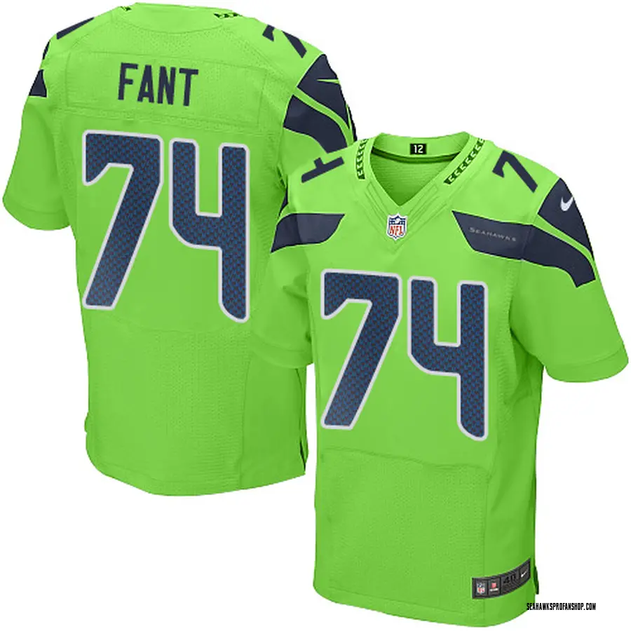 12S Seattle Seahawks Nike Youth Color Rush Game Jersey - Green