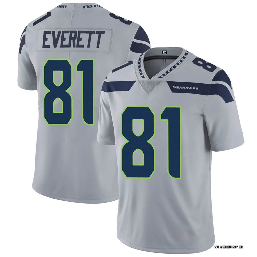 Men's Elite Seattle Seahawks NO.81 Gerald Everett Vapor Untouchable Jersey  - White