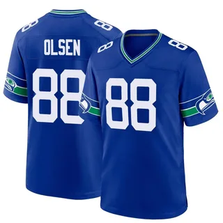 Greg Olsen Seattle Seahawks Men's Game Throwback Nike Jersey - Royal