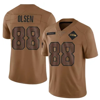 Greg Olsen Seattle Seahawks Men's Limited 2023 Salute To Service Nike Jersey - Brown