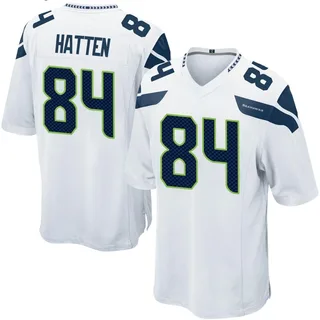 Hayden Hatten Seattle Seahawks Men's Game Nike Jersey - White