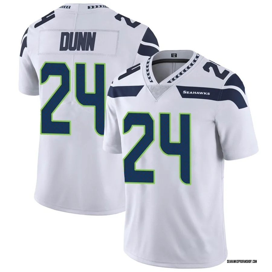 Seattle Seahawks Nike Game Alternate Jersey - Wolf Grey - Custom - Mens