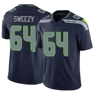 J.R. Sweezy Seattle Seahawks Men's Limited Vapor F.U.S.E. Nike Jersey - Navy