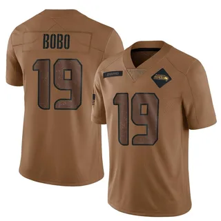 Jake Bobo Seattle Seahawks Men's Limited 2023 Salute To Service Nike Jersey - Brown