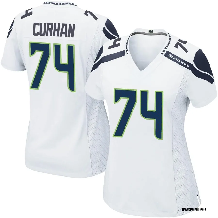 Men's Legend Seattle Seahawks NO.74 Jake Curhan Steel Inverted Jersey