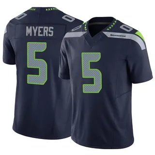 Limited Men's Jason Myers Navy Blue Home Jersey - #5 Football Seattle  Seahawks 100th Season Vapor Untouchable Size 40/M