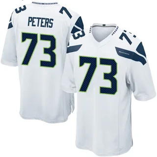 Jason Peters Seattle Seahawks Men's Game Nike Jersey - White