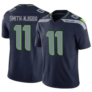 Men's Nike Jaxon Smith-Njigba Royal Seattle Seahawks Throwback Player Game Jersey Size: 3XL