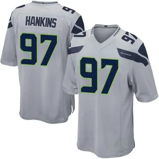 Johnathan Hankins Seattle Seahawks Men's Game Alternate Nike Jersey - Gray