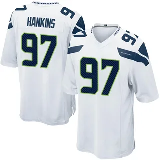 Johnathan Hankins Seattle Seahawks Men's Game Nike Jersey - White