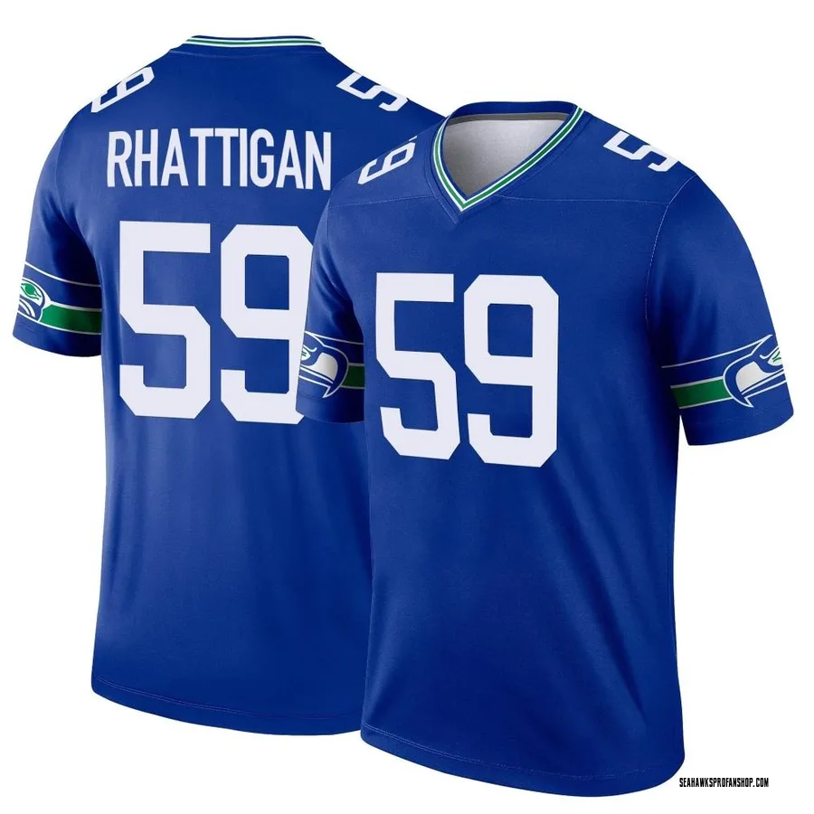 Jon Rhattigan Seattle Seahawks Youth Legend Throwback Nike Jersey - Royal