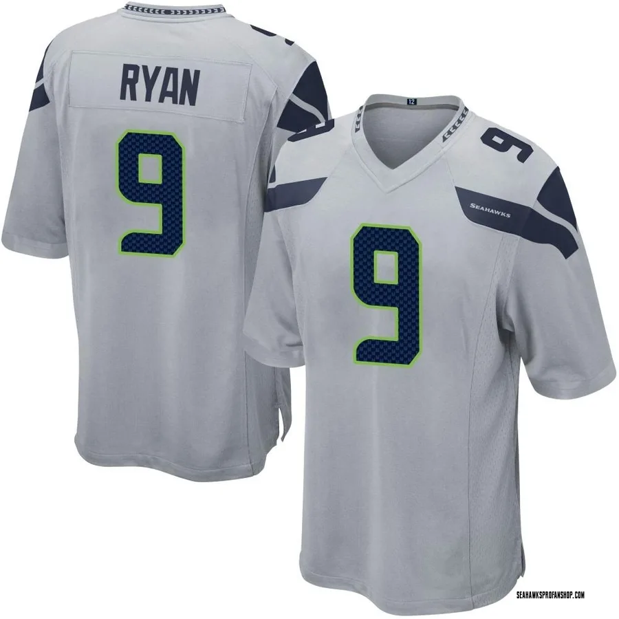 Youth Seattle Seahawks Russell Wilson Nike Gray Alternate