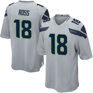 Josh Ross Seattle Seahawks Men's Game Alternate Nike Jersey - Gray