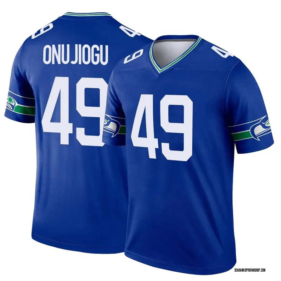 Men's Legend Seattle Seahawks NO.49 Joshua Onujiogu Color Rush Neon Jersey  - Green