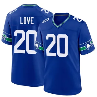 Julian Love Seattle Seahawks Men's Game Throwback Nike Jersey - Royal