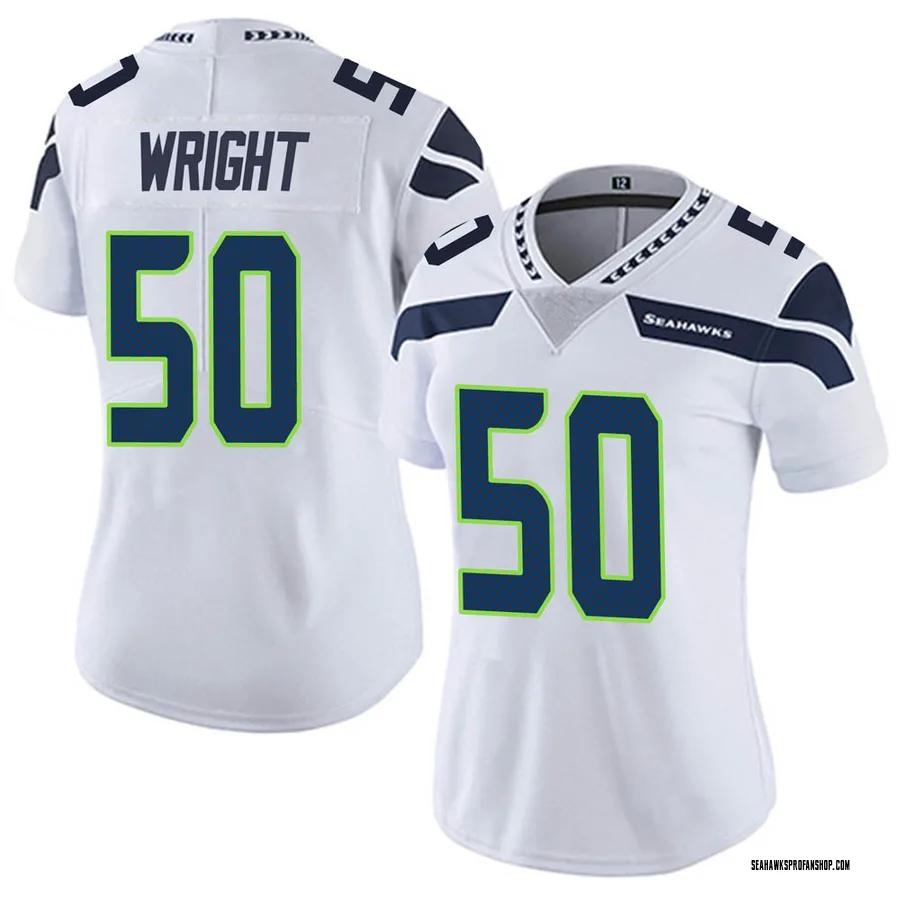 Nike Seahawks 50 K.J. Wright Gray Women Vapor Untouchable Limited Jersey