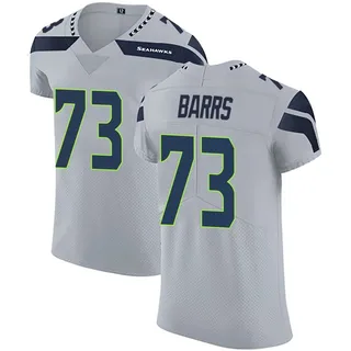 Kyon Barrs Seattle Seahawks Men's Elite Alternate Vapor Untouchable Nike Jersey - Gray