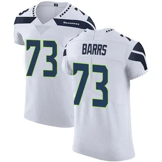 Kyon Barrs Seattle Seahawks Men's Elite Vapor Untouchable Nike Jersey - White