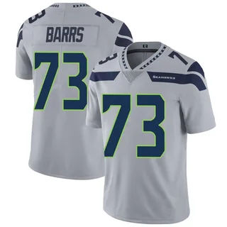 Kyon Barrs Seattle Seahawks Men's Limited Alternate Vapor Untouchable Nike Jersey - Gray