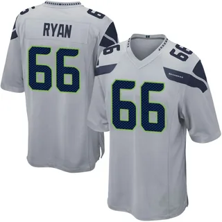 Liam Ryan Seattle Seahawks Men's Game Alternate Nike Jersey - Gray